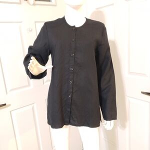 Flax Charcoal Linen Jacket